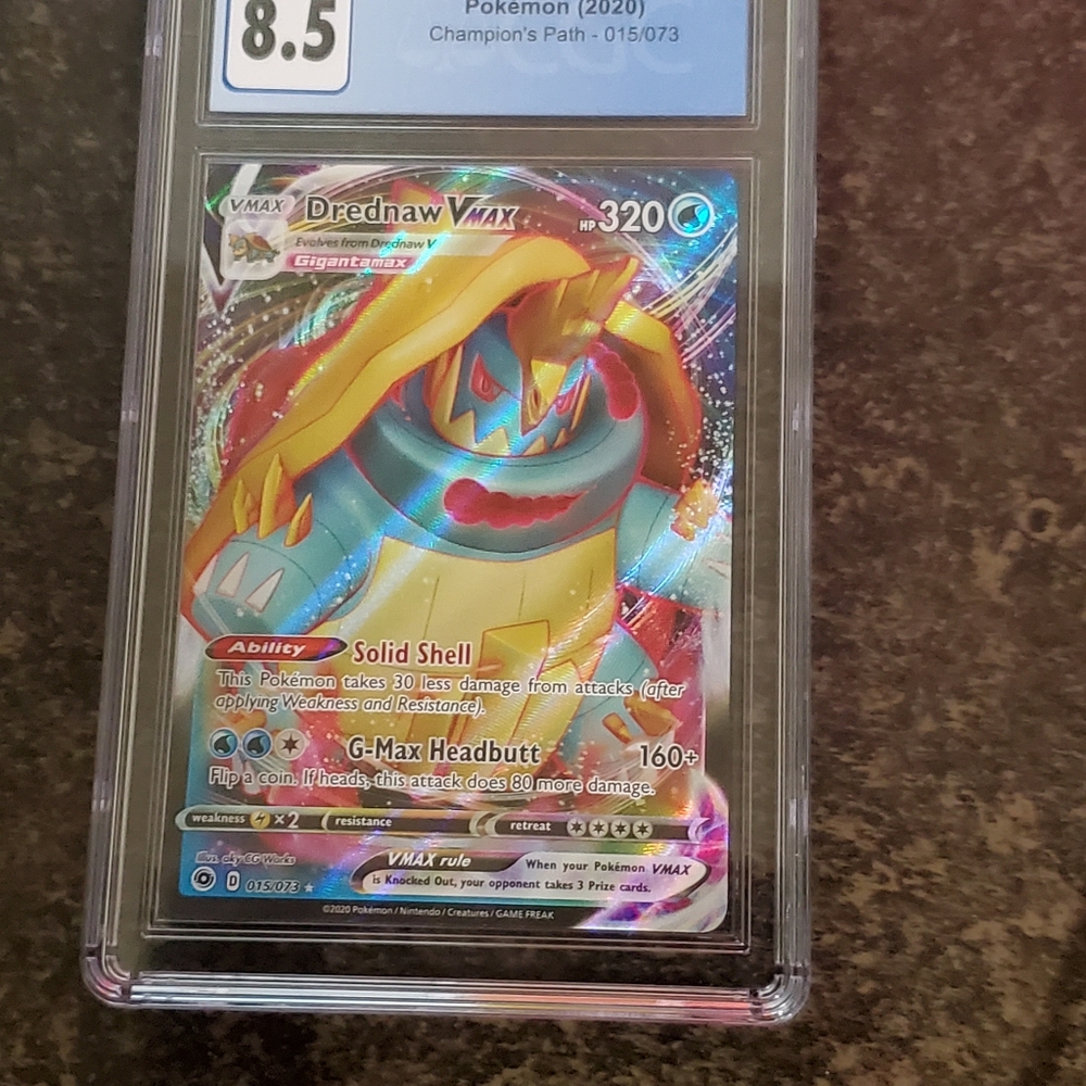 Pokemon Drednaw VMAX CGC NM/MINT+ 8.5